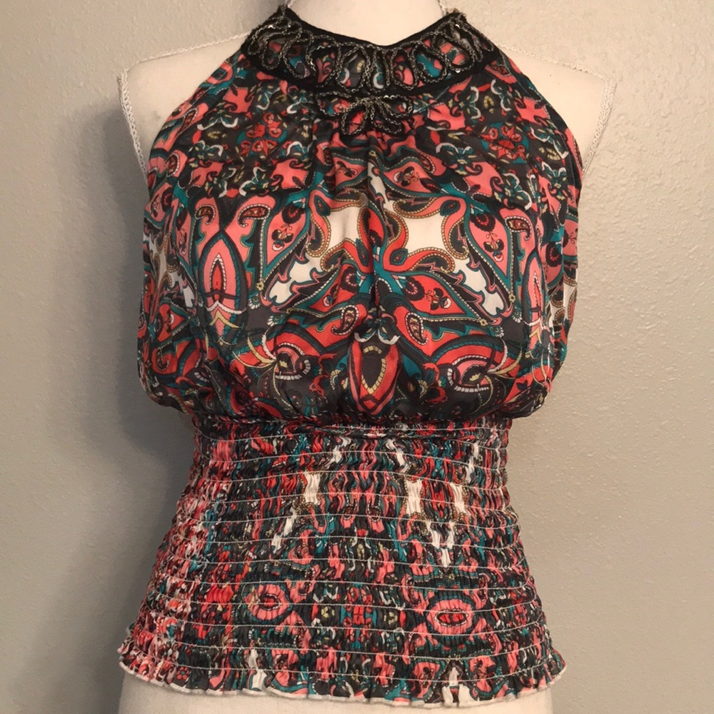 XOXO: Nice Casual Halter with Ties in back.